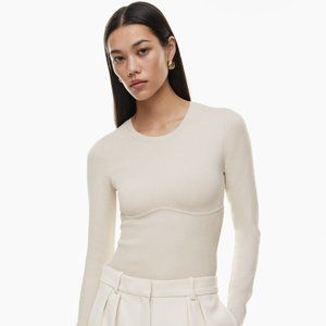 Aritzia Babaton Sculpt Knit Empire Longsleeve BNWT Medium
